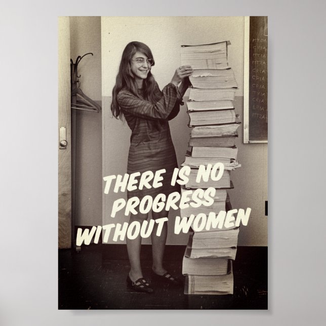 Margaret Hamilton NASA Coding Hero Poster (Frente)