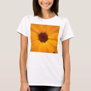 Margarida de Chuva Laranja Damas T Camisa