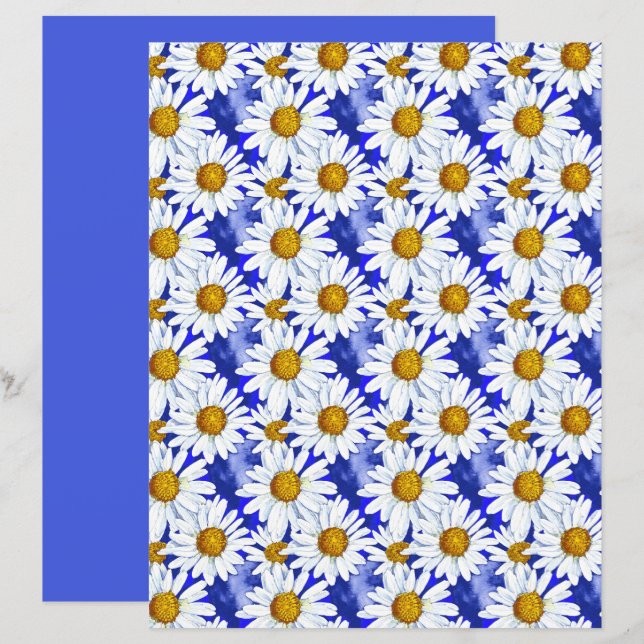 Margarida no Azul Denim (Frente/Verso)