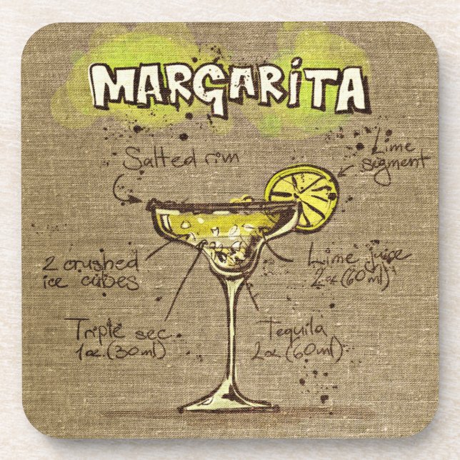 Margarita Cocktail Porta copos (Frente)