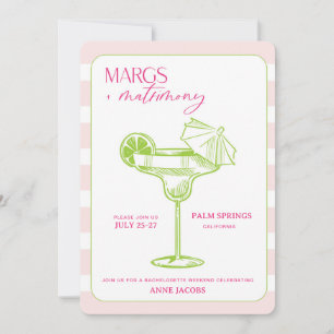 Margs e Matrimony Bachelorette Convite