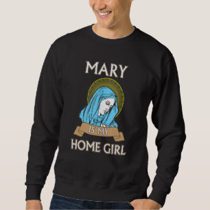 Maria é minha Amiga Divertida Camisa Católica