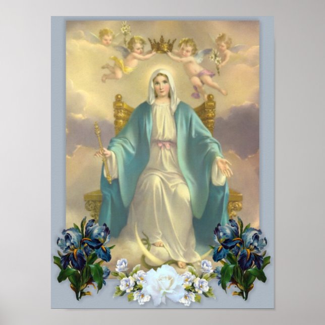 Maria mãe de Deus, a virgem sagrada, poster (Frente)
