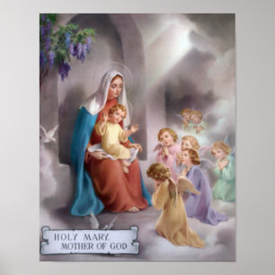 Maria mãe de Deus, a virgem sagrada, poster