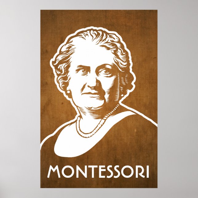 Maria Montessori Impressão (Frente)