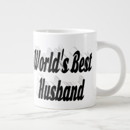 Marido com meio preto - caneca gigante de café