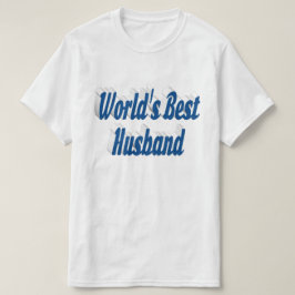 Marido com texto azul-marinho T-Shirt