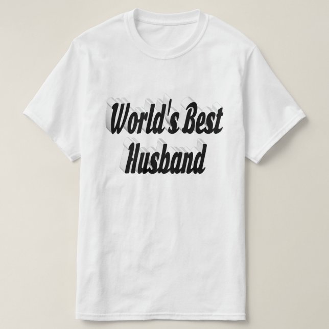 Marido com texto preto T-Shirt (Frente do Design)