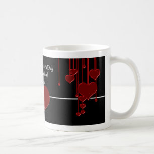 Marido da caneca dos namorados, corações