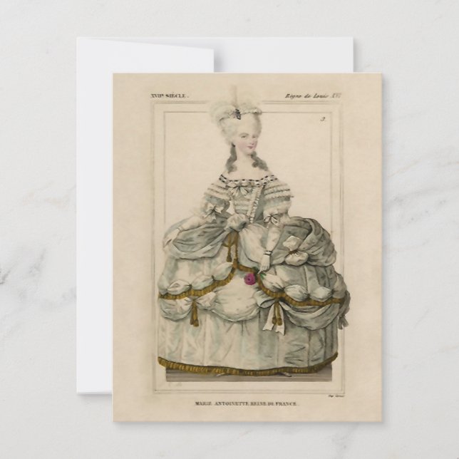 Marie Antoinette ~ Convites (Frente)