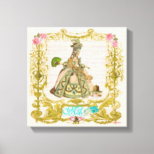 Marie Antoinette deixou-os comer canvas do retrato
