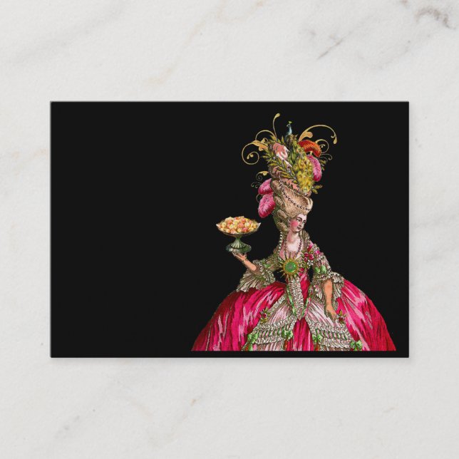 Marie Antoinette Deixou-Os Comer Cartões de visita (Frente)
