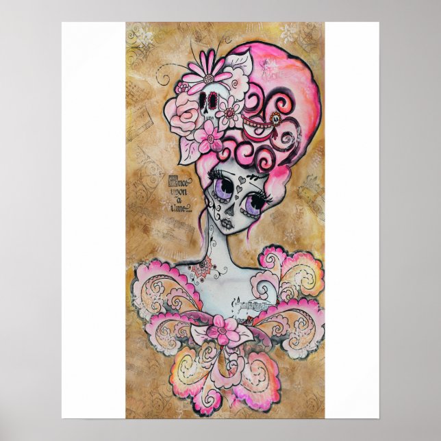 Marie Antoinette, Dia de los Muertos Poster (Frente)