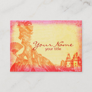 Marie Antoinette em cartões de visitas do por do