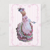 Marie Antoinette Em Cartões-Postais De Convite Ros