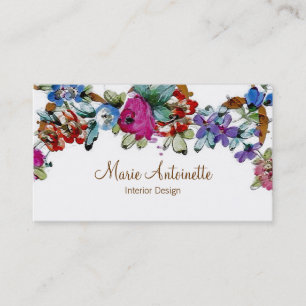 Marie Antoinette em Flores ~ Cartões de visitas