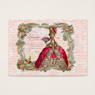 Marie Antoinette em Rosa Quente com Rosas Rosa