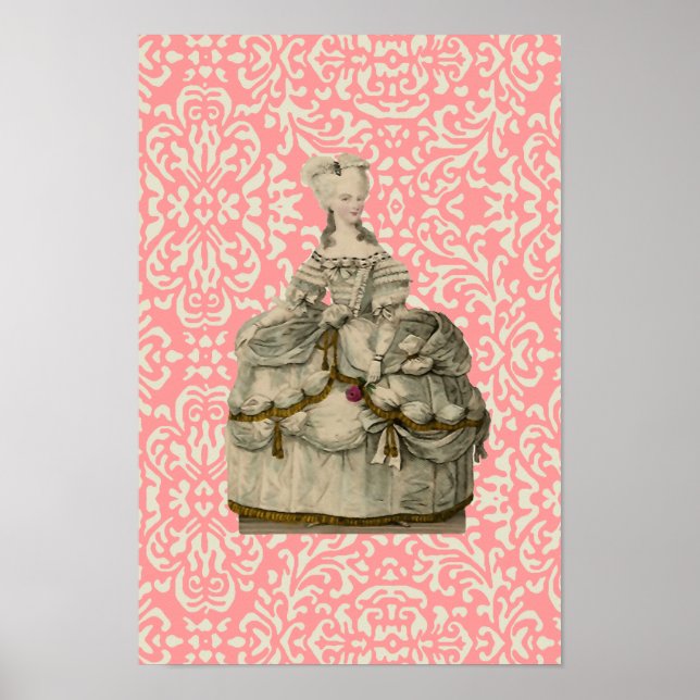 Marie Antoinette em vestida extravagante ~ Poster (Frente)