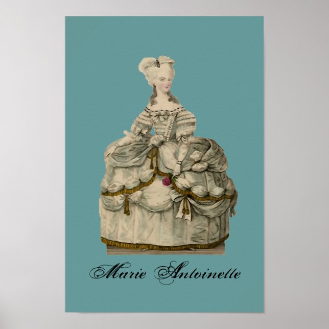 Marie Antoinette em vestida extravagante ~ Poster (Frente)