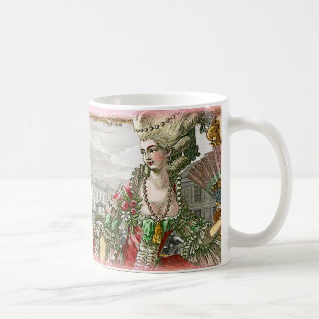 Marie Antoinette na caneca do palácio de Versalhes (Direita)