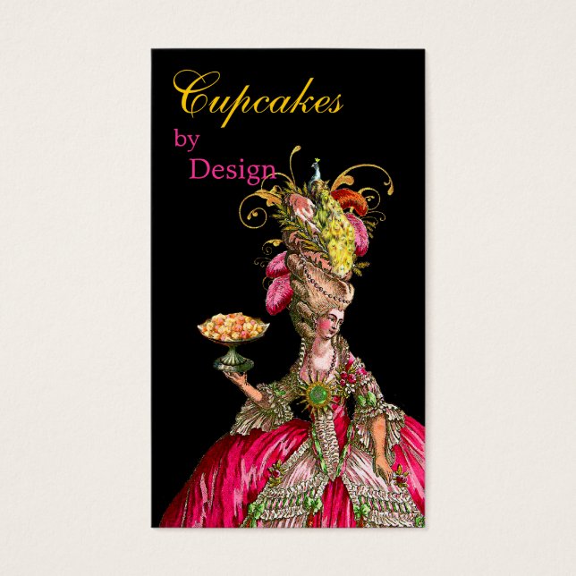 Marie Antoinette, pavão e bolo (Frente)