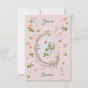 Marie Antoinette Petite Strawberry Pink Convite
