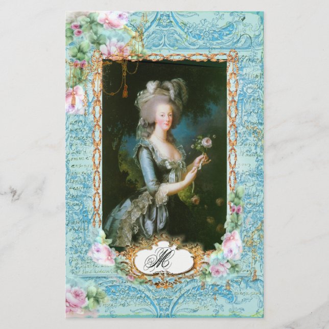 Marie Antoinette Pink Roses em Lace (Frente)