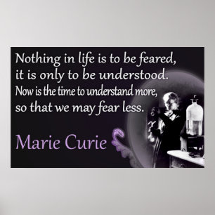 Marie Curie   compreendido, poster não temido