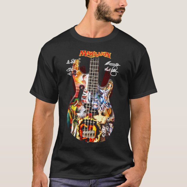 Marillion Guitar Signatures    Classic T-Shirt (Frente)