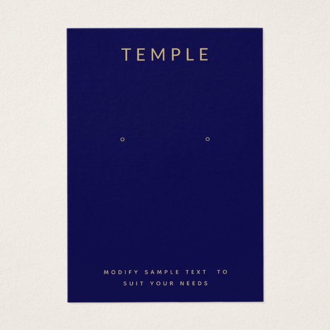 Marinho Azul Adicione o seu logotipo, incluindo a  (Frente)