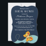 Marinho Azul Amarelo Borboleta Chá Convite<br><div class="desc">Borboleta colorida com espiral e convite para enrolar. Seja exclusivo com os convites de forma entre colchetes. Perfeito para casamento de primavera ou verão,  chá de panela,  convites de festa de noivado. Ou personalizá-lo para chá de fraldas e festa de aniversário para sua garotinha.</div>