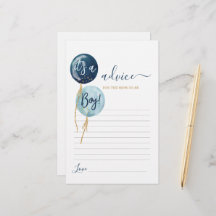 Marinho Azul balões - Aviso para a mamãe Ficar