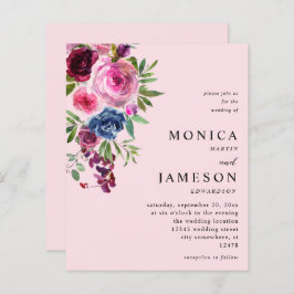 Marinho Azul-Cor-de-rosa-quente do orçamento 3 ros