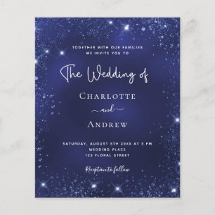 Marinho azul de orçamento poeira poeira convite pa