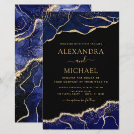 Marinho Azul Dourado Casamento Azul