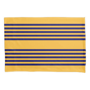 Marinho azul e amarelo ensolarado cinco faixas
