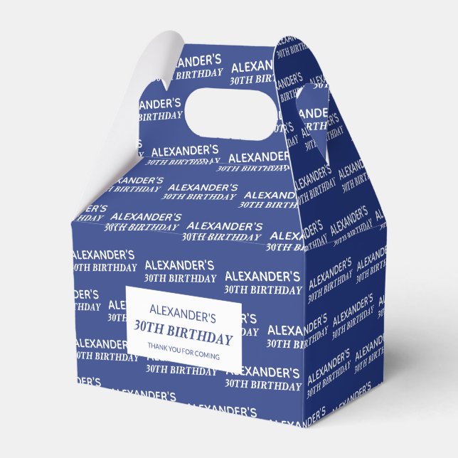 Marinho Azul Nome e Idade Caixas de Favoritos Aniv (Frente)