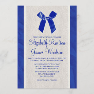 Marinho Azul Vintage Arco e Convites para Casament