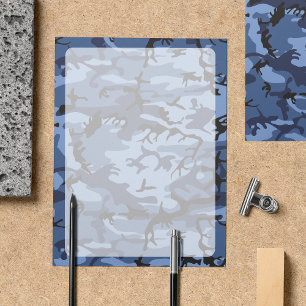 Marinho Blue Camouflage Exército Militar Letreiro