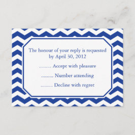Marinho Blue Event Reply, RSVP ou Placas de Respos
