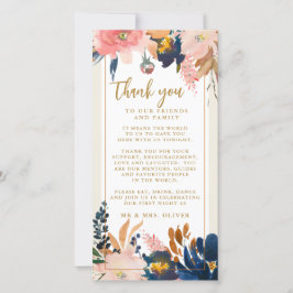 Marinho Blush Dourado Recepção de casamento Mesa O