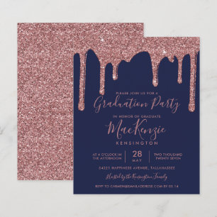Marinho BUDGET Graduação de Glitter Azul Rosa Do