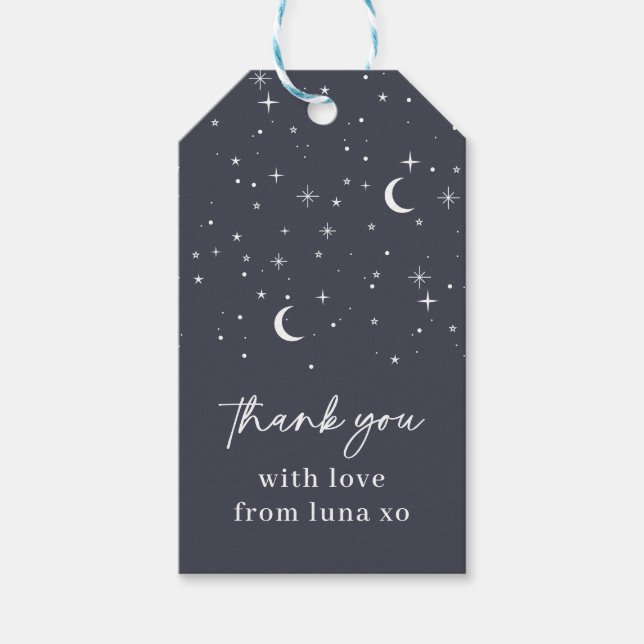 Marinho Celestial Obrigado Etiqueta (Frente)