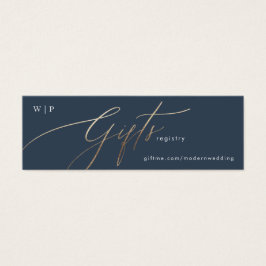 Marinho Clássico Azul Elegante Branco Dourado Reg.