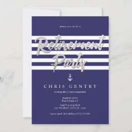 Marinho, convites de festas náuticos da