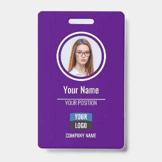 Marinho - Crachá de Segurança da Empresa para ID d