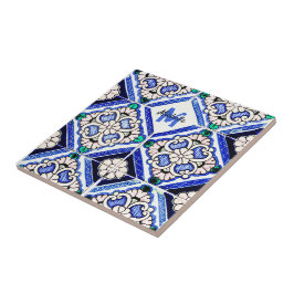 Marinho de Azulejos de Padrão Espanhol Azulejo Mon