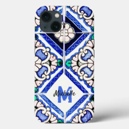Marinho de Azulejos de Padrão Espanhol Azulejo Mon