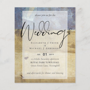 MARINHO de Folheto do ORÇAMENTO Convite de casame