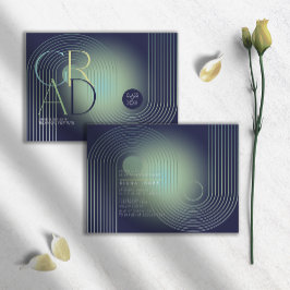 Marinho de Graduação Geométrica da Deco de Arte Mo